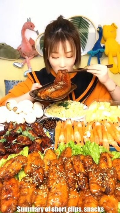 EATING SUPER FOODS OF CHINESE SHOWING | Eating Meat | Eating Pork Ribs |  eating chicken wing | eat seafood|| CHNESE FOOD SHOW