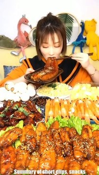 EATING SUPER FOODS OF CHINESE SHOWING | Eating Meat | Eating Pork Ribs | eating chicken wing | eat seafood|| CHNESE FOOD SHOW