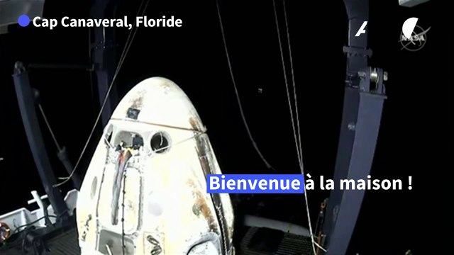 Retour sur Terre des astronautes de l'ISS à bord d'une capsule SpaceX