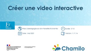 Chamilo - Créer une vidéo interactive