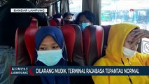 Jelang Larangan Mudik 6-17 Mei 2021, Terminal Rajabasa Terpantau Normal