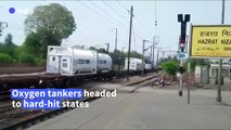 Special Indian trains transport life-saving oxygen to hard-hit states