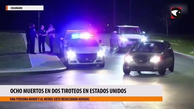 Ocho muertos en dos tiroteos en estados unidos