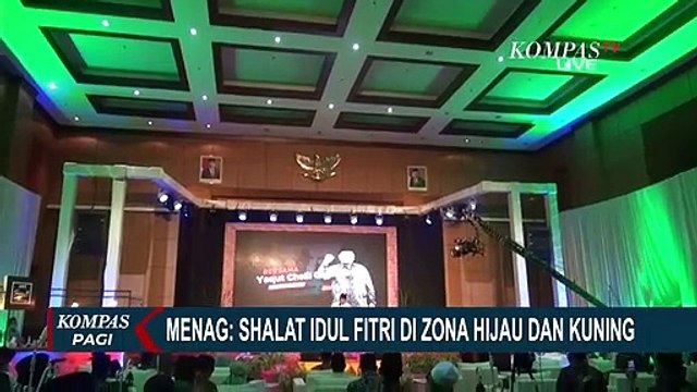 Menag Yaqut Cholil Qoumas Imbau Warga untuk Salat Idul Fitri Di Rumah
