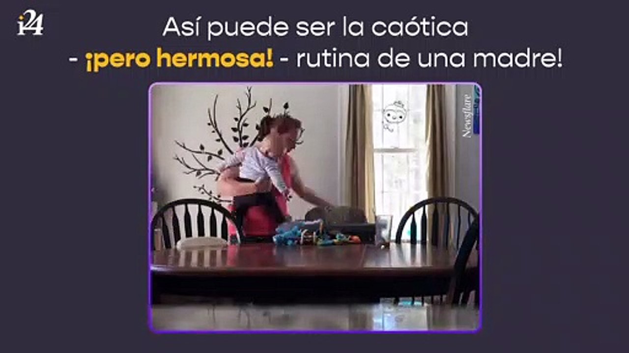 ¡Así puede ser la caótica, pero hermosa rutina de una madre!