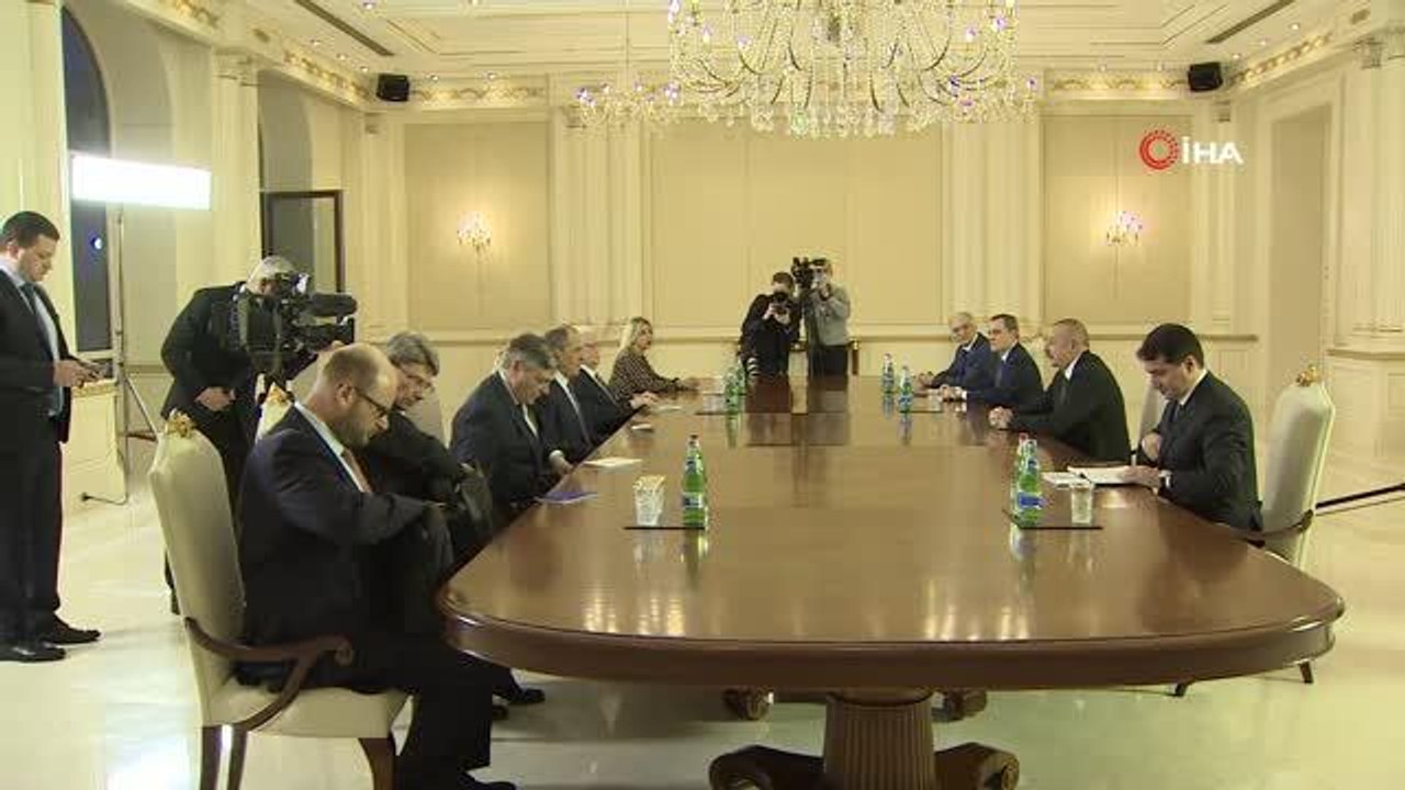 Son dakika haber! Azerbaycan Cumhurbaşkanı Aliyev, Rusya Dışişleri Bakanı Lavrov'u kabul etti