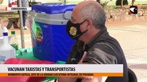Vacunan taxistas y transportistas