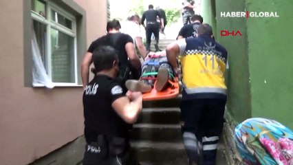 Balkona astığı halı, aşağı inince üzerine düşen kadın bayıldı