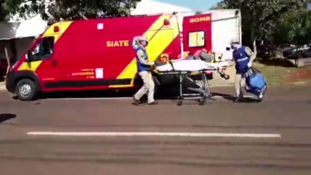 Colisão entre motos é registrada no Parque São Paulo e duas pessoas ficam feridas