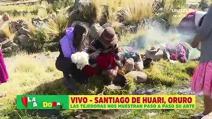 Las tejedoras de Huari nos muestran su arte paso a paso