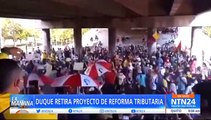 Duque retira reforma fiscal tras masivas protestas en Colombia