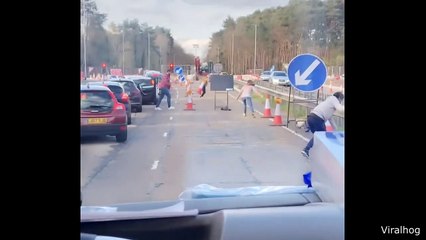 Woman Easily Opens Jar After Watching Men Struggle