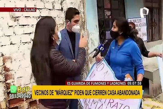 Callao: Vecinos piden cerrar casa abandonada que sería refugio de drogadictos y ladrones