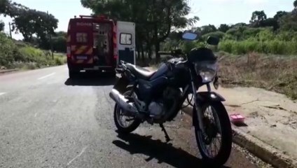 Download Video: Duas pessoas ficam feridas após colisão entre moto e bicicleta no Santa Cruz