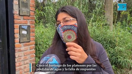 Crece el hartazgo de los platenses por las pérdidas de agua y la falta de respuestas