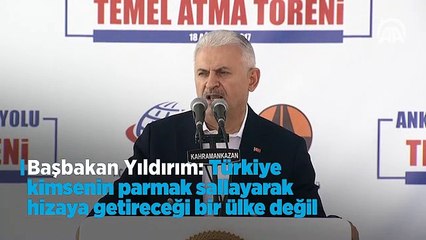 "Türkiye kimsenin parmak sallayarak hizaya getireceği bir ülke değil"