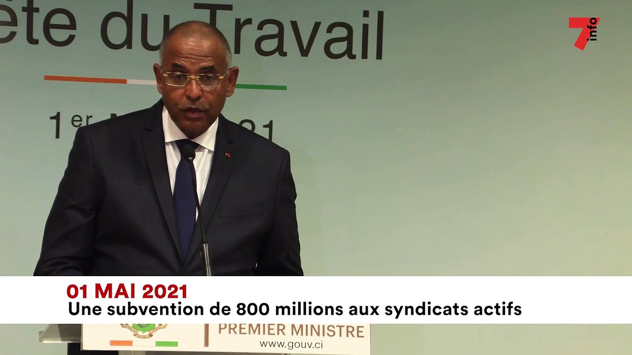 1er Mai - Patrick Achi : "Le Président accorde 800 millions de subventions aux syndicats actifs"