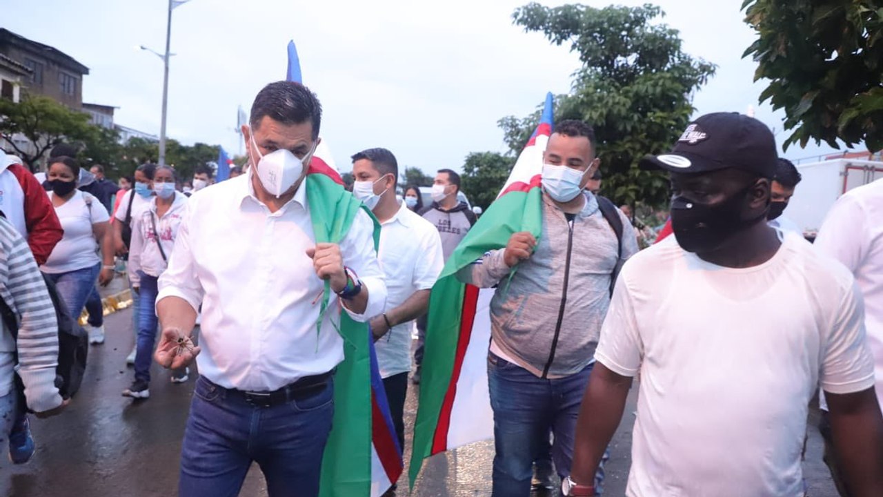 Con calma, transcurre una nueva jornada de manifestaciones en Cali