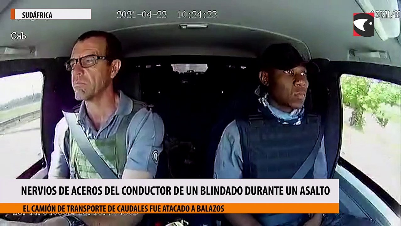 Nervios de aceros del conductor de un blindado durante un asalto