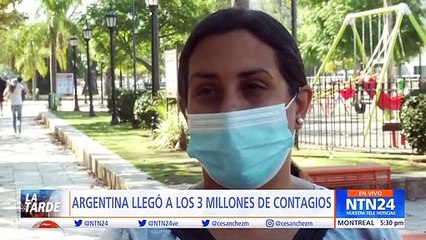 Argentina llega a los 3 millones de contagios por covid-19