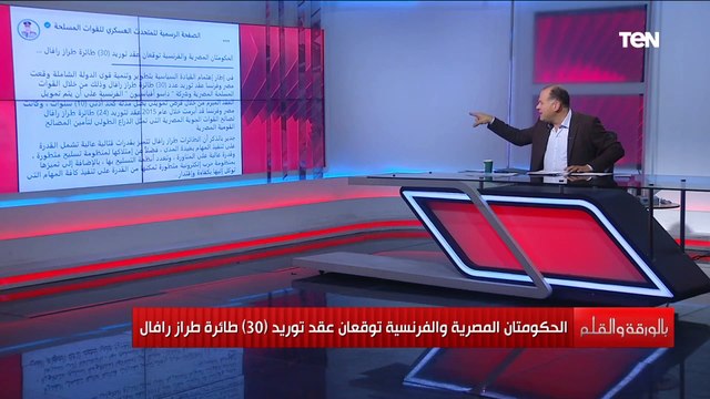 مصر وفرنسا توقعان عقد توريد ٣٠ طائرة رافال.. الديهي : رسالة لمن يهمه الأمر مصر جاهزة لأي سيناريوهات