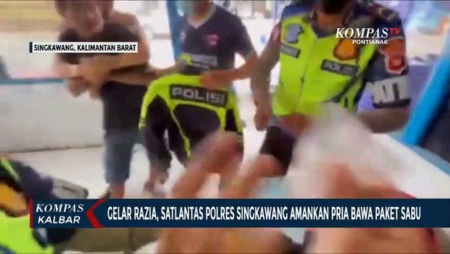 Razia Lalu Lintas, Seorang Pengendara Kedapatan Bawa Sabu