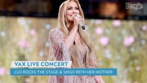 Jennifer Lopez Sings 'Sweet Caroline' with Her Mom During VAX Live Concert