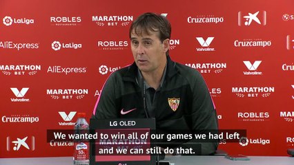 Download Video: Lopetegui vows to keep fighting despite Sevilla's late loss to Athletic