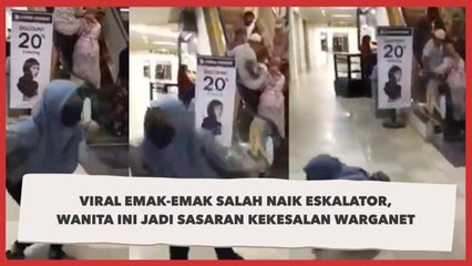 Download Video: Viral Emak-emak Salah Naik Eskalator, Wanita Ini Jadi Sasaran Kekesalan Warganet