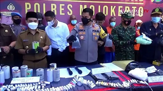 Polisi Gerebek Tiga Pabrik Petasan di Mojokerto