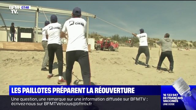 À la Grande-Motte, les plages privées et les restaurants préparent la réouverture de leurs paillottes