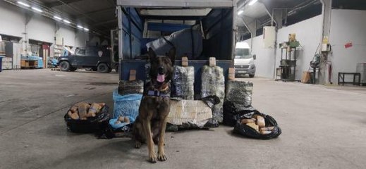 'REXO' İLE ARAMADA ARAÇTA 216 KİLO EROİN BULUNDU