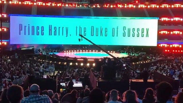 Prince Harry audience reaction to his entrance at Vax Live and Prince Harry s speech at Vax Live