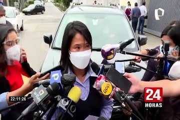 Keiko Fujimori: "Kenji tiene entre el 10 % y 15 % de los pulmones comprometidos"