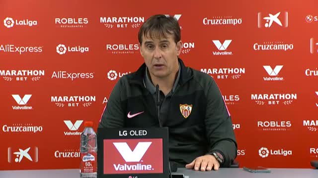 Lopetegui: El Sevilla ha tenido muy mala suerte, tanto en el campo como en el VAR