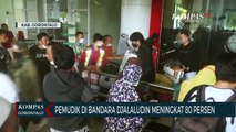 Pemudik  Di Bandara Djalaludin Gorontalo Meningkat 80 Persen