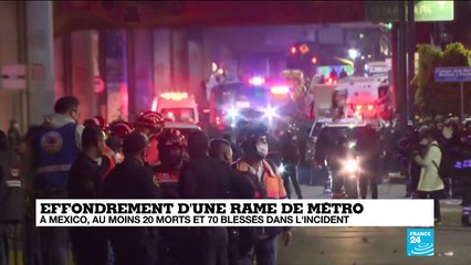 À Mexico, au moins 20 morts et 70 blessés après l'effondrement d'une rame de métro
