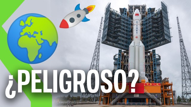¡COHETE CHINO SIN CONTROL! El Long March 5B va a reentrar en la atmósfera de forma descontrolada