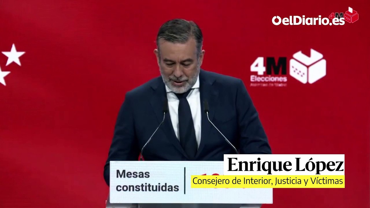 El consejero de Interior de la Comunidad de Madrid "condena" la protesta de Femen contra Vox: "Hoy es el día de la expresión y no la reivindicación"