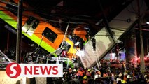 Mexico City rail overpass collapses onto road, killing 20 people