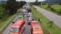 Masivos cortes de carreteras en Colombia por las protestas contra la reforma fiscal
