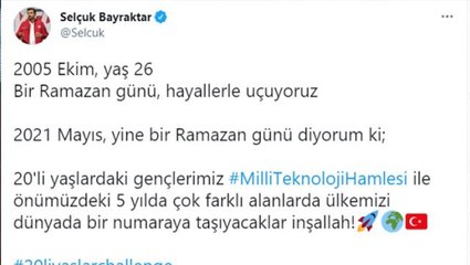 Selçuk Bayraktar'ın '20 yaş challenge' paylaşımına beğeni yağdı! İşte 2005 yılına ait ilk İHA deneme uçuşları