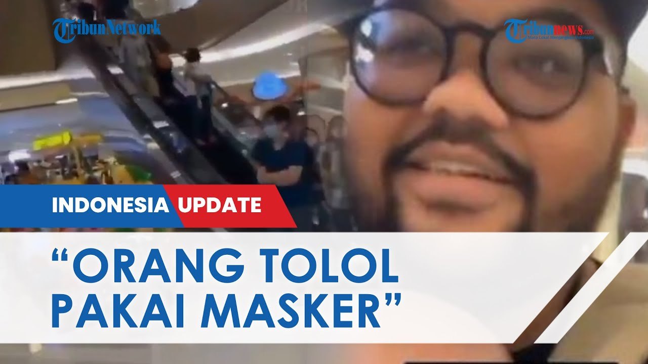 Viral Video Pria Gendong Bayi Maki Pengunjung Bermasker Tolol, Pamer Sekeluarga Tak Pakai Masker