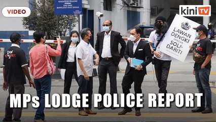 Download Video: Harapan MPs lodge police report over ex-IGP's claims