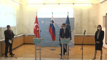 LÜBLİYANA - Çavuşoğlu-Logar ortak basın toplantısı (2)