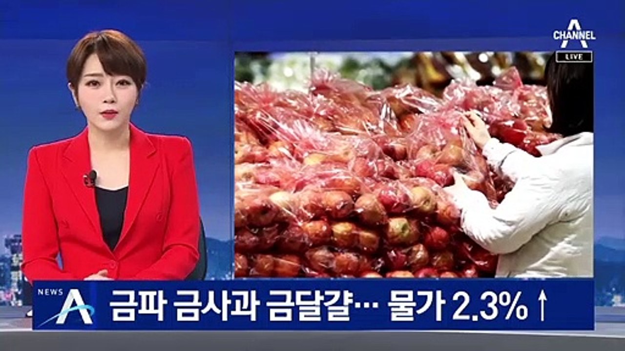 금파·금사과·금달걀 ‘인플레’ 우려…소비자 물가 2.3% 올라