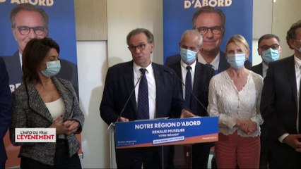 Renaud Muselier du parti politique Les Républicains s'associe avec les macronistes