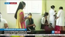 South Africans living in India urged to get vaccinated