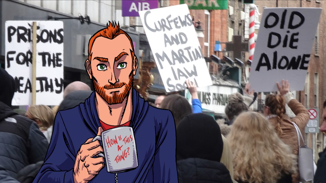 May 1st Anti Lockdown Protests in Ireland