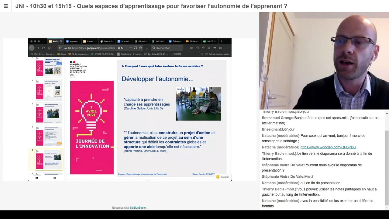 Atelier 16 « Quels espaces d’apprentissage pour favoriser l’autonomie de l’apprenant ? »